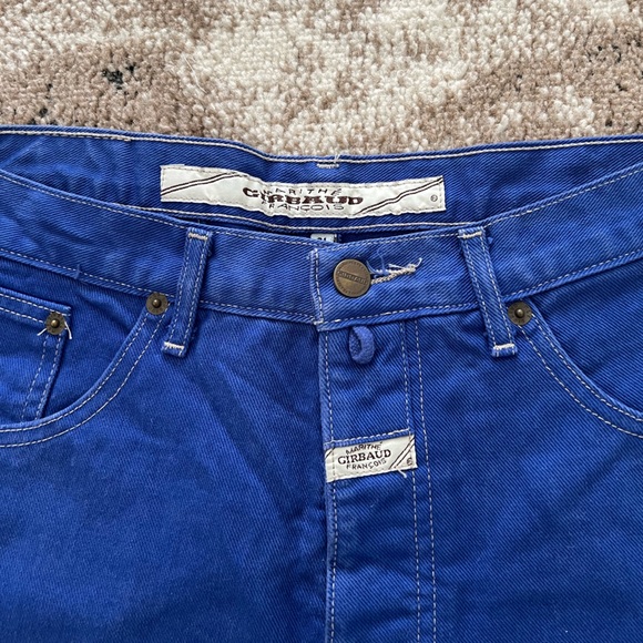 1991 deadstock marithe francois girbaud knee length shorts in royal • size 31 - Picture 3 of 10